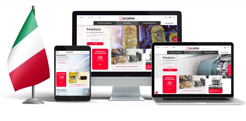 SCAIME web site in Italian